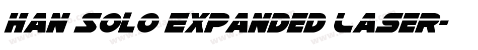 Han Solo Expanded Laser字体转换